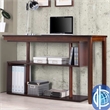 Pemberly Row Accent Shelf with Desk in Espresso