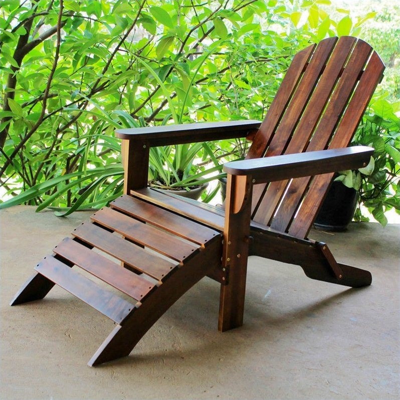 Pemberly Row Outdoor Chair in Natural Stain