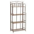 Pemberly Row 4 Tier Iron Bakers Rack in Bronze