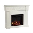 Pemberly Row Electric Fireplace in Ivory