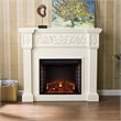 Pemberly Row Electric Fireplace in Ivory