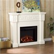 Pemberly Row Electric Fireplace in Ivory