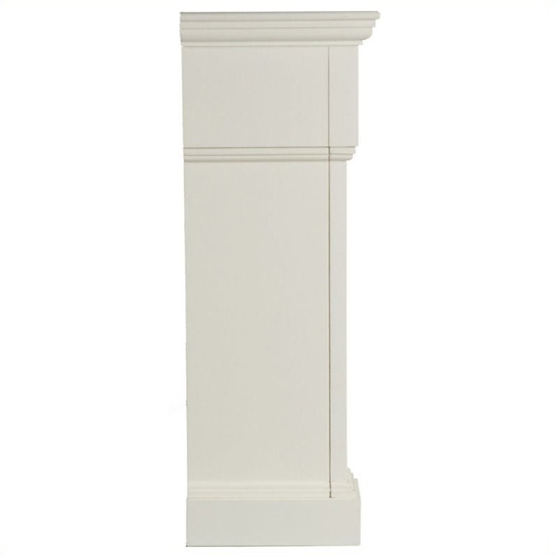 Pemberly Row Electric Fireplace in Ivory