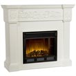 Pemberly Row Electric Fireplace in Ivory
