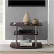 Pemberly Row Contemporary 3-Tier Wood TV Stand for TVs up to 32