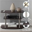 Pemberly Row Contemporary 3-Tier Wood TV Stand for TVs up to 32