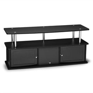 Pemberly Row 48&quot 3 Cabinet TV Stand in Black