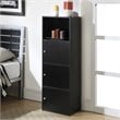 Pemberly Row 3 Door Cabinet in Black