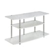 Pemberly Row 3 Tier Wide TV Stand - White