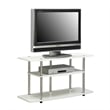 Pemberly Row 3 Tier Wide TV Stand - White