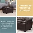 Pemberly Row Storage Ottoman - Espresso