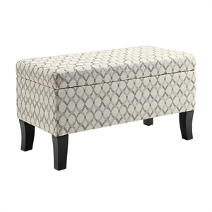 Pemberly Row Storage Ottoman in Ribbon