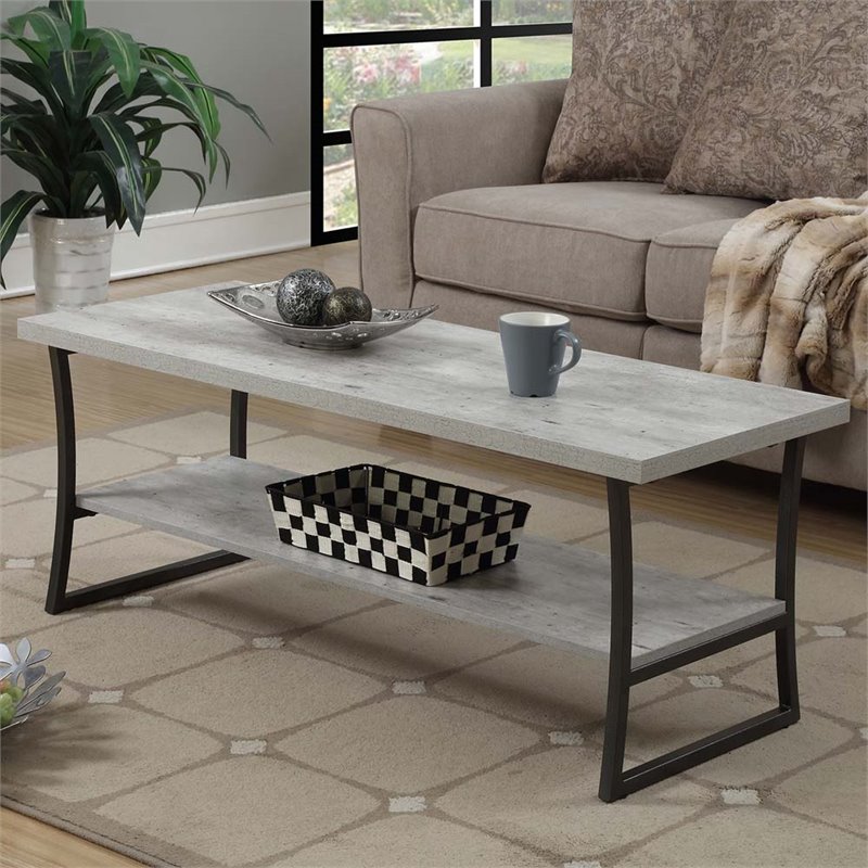 Pemberly Row Coffee Table in Faux Birch