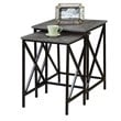 Pemberly Row 2 Piece Nesting End Table Set in Gray