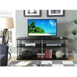 Pemberly Row Contemporary 3 Tier Wood TV Stand for TVs up to 60