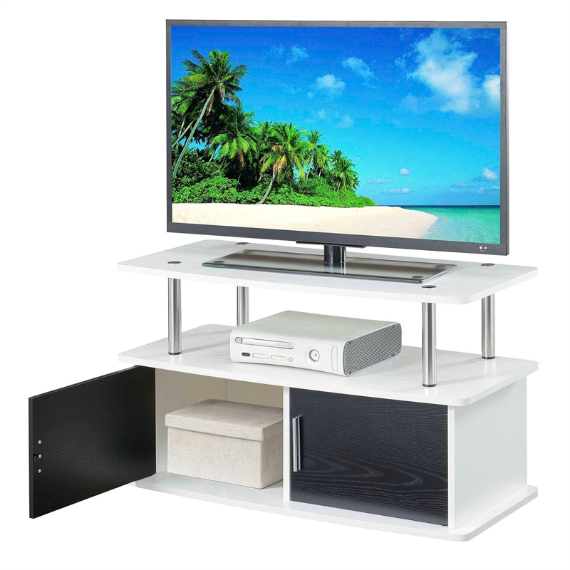 Pemberly Row Modern 2 Door Wood TV Stand for TVs up to 36