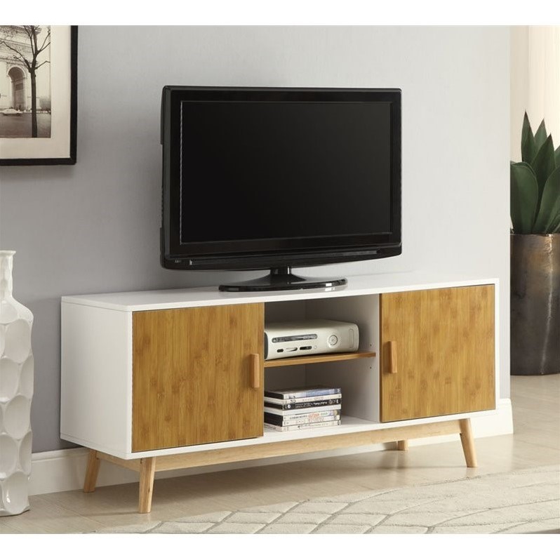 Pemberly Row TV Stand in White
