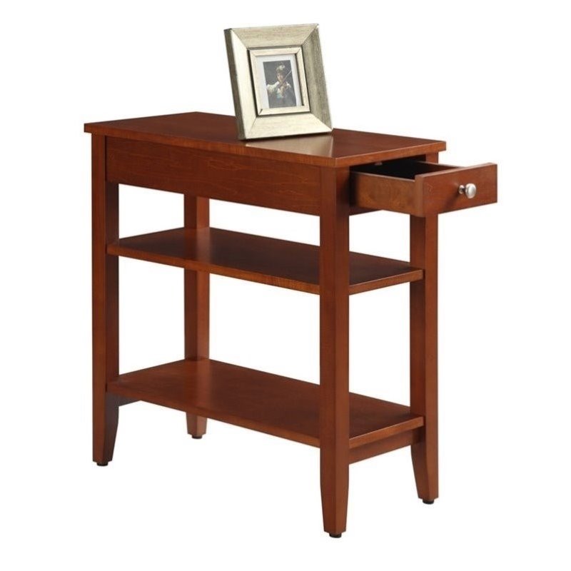 Pemberly Row 3 Tier End Table in Cherry Cymax Business