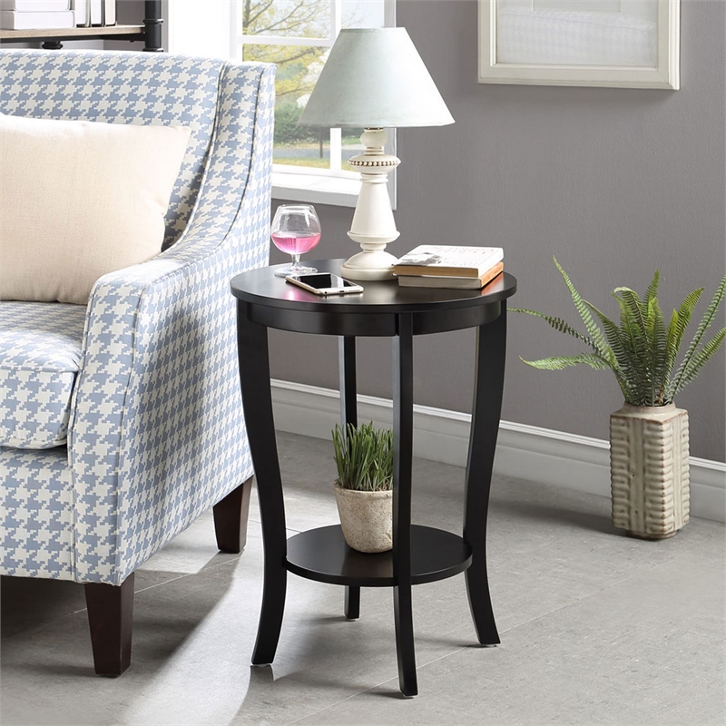 Pemberly Row Round Table in Black