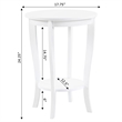 Pemberly Row Round Table in White