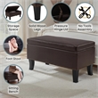 Pemberly Row Ottoman in Espresso