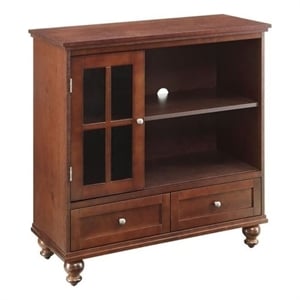 Pemberly Row Traditional Wood TV Stand for TVs up to 36&quot in Espresso