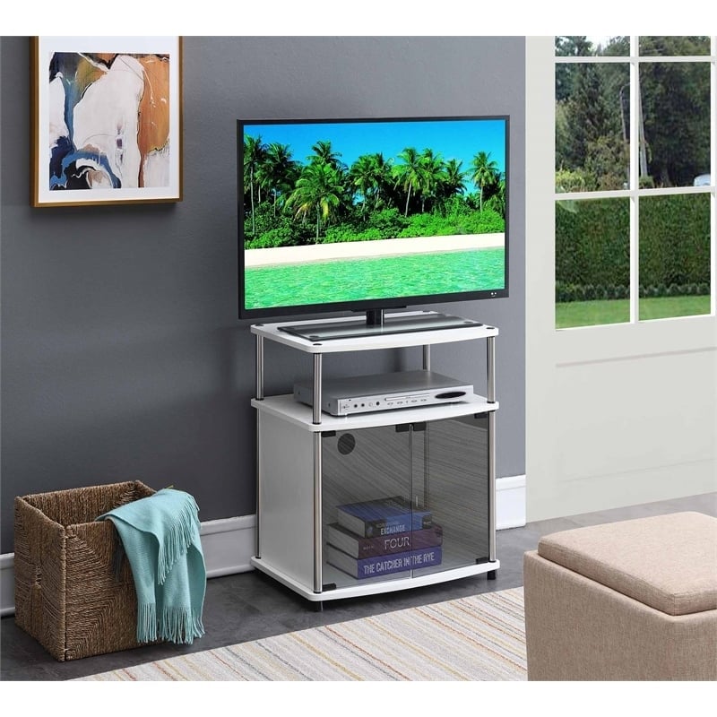 Pemberly Row Contemporary Wood TV Stand for TVs up to 25
