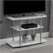 Pemberly Row Contemporary 3 Tier Wood TV Stand for TVs up to 32