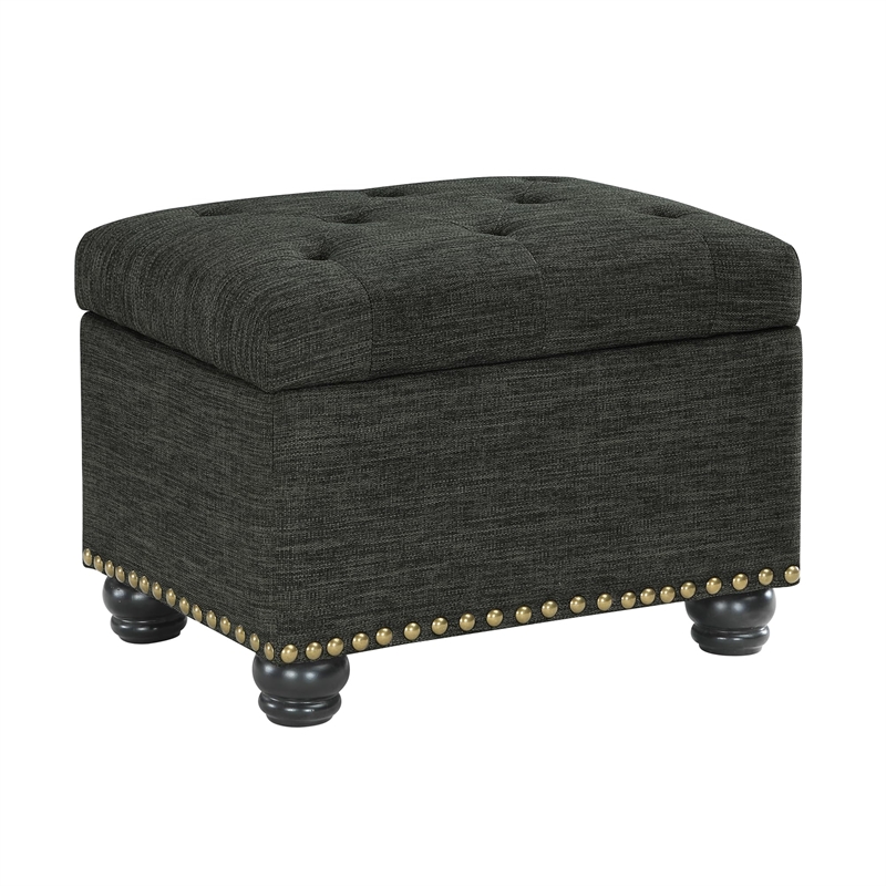 Pemberly Row Storage Ottoman in Gray