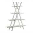 Pemberly Row 4 Shelf Bookcase in White
