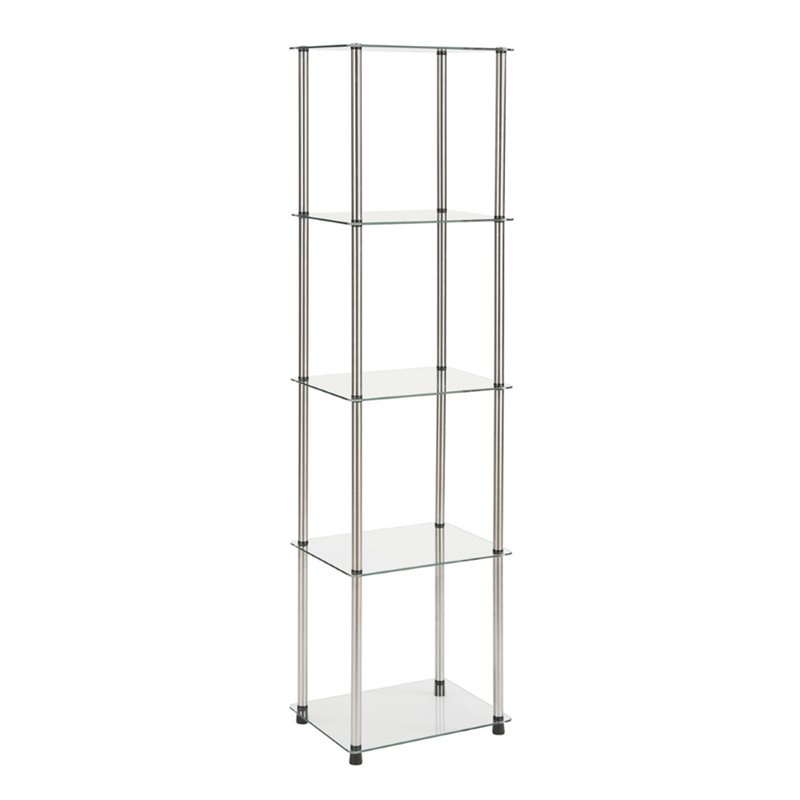 Pemberly Row 4 Shelf Glass Tower