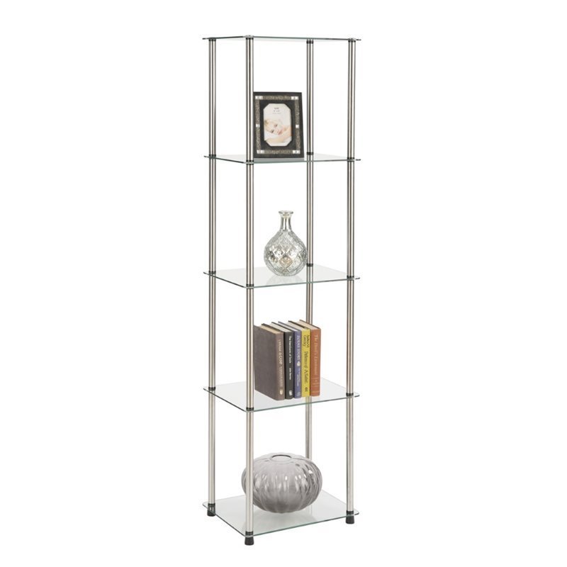 Pemberly Row 4 Shelf Glass Tower