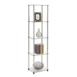 Pemberly Row 4 Shelf Glass Tower