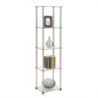 Pemberly Row 4 Shelf Glass Tower