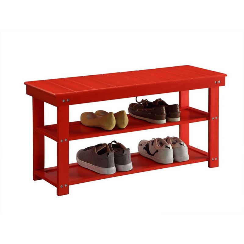 Pemberly Row Entryway Bench In Red Pr 1473410