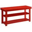 Pemberly Row Entryway Bench in Red