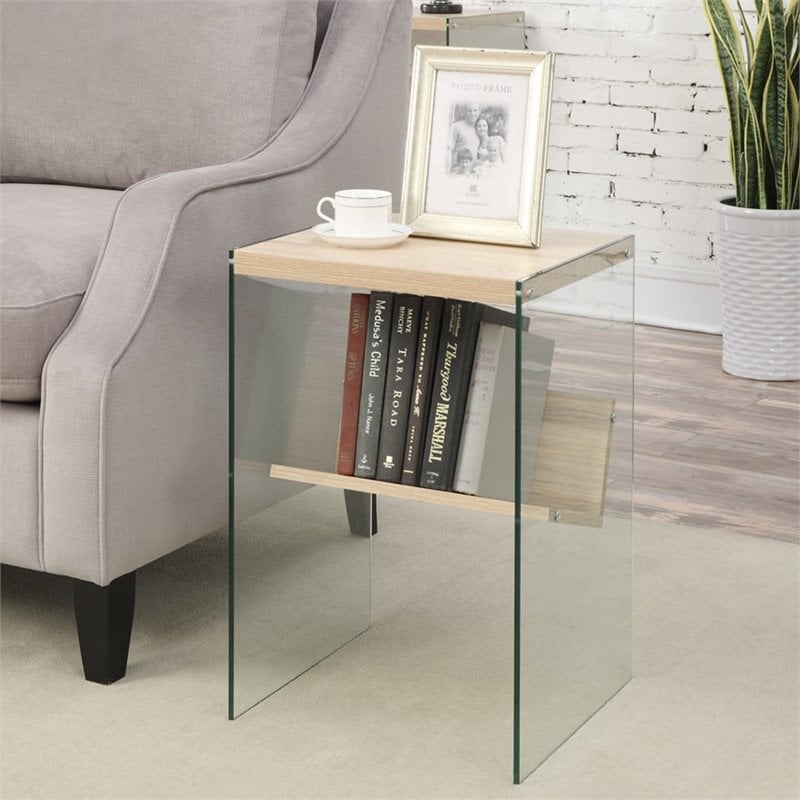 Pemberly Row End Table in Weathered White