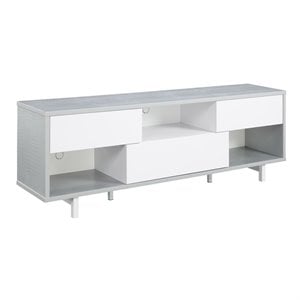 Pemberly Row 60&quot TV Stand in Weathered Gray