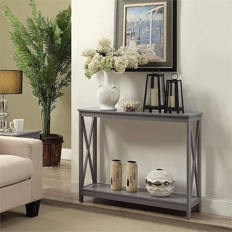 Pemberly Row Console Table in Gray