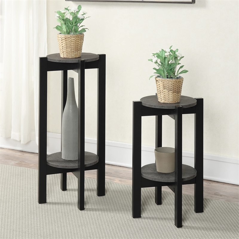 Pemberly Row Medium Plant Stand in Black