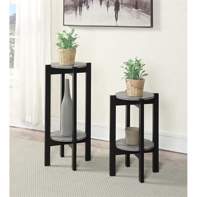 Pemberly Row Medium Plant Stand in Black
