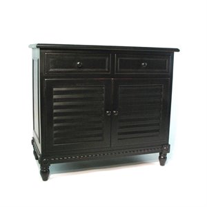 pemberly row cabinet in antique black
