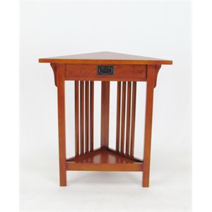 pemberly row corner table in brown