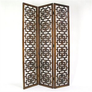 pemberly row full house room divider in brown