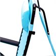 Pemberly Row Textilene Fabric Oversized Chair in Pacific Blue (Set of 2)