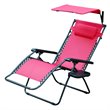 Pemberly Row Textilene Fabric/Metal Frame Oversized Chair in Red (Set of 2)