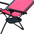 Pemberly Row Textilene Fabric/Metal Frame Oversized Chair in Red (Set of 2)