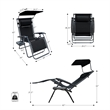 Pemberly Row Oversized Chair with Sunshade in Black