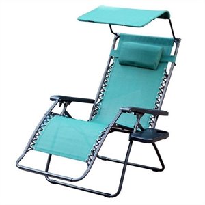 Pemberly Row Oversized Chair with Sunshade in Green Finish