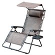 Pemberly Row Textilene Fabric Oversized Chair in Brown Mesh (Set of 2)